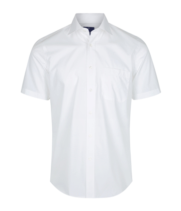 Picture of Mens Premium Poplin Short Sleeve Shirt (Contemporary Fit)