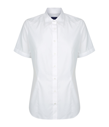Picture of Ladies Premium Poplin Short Sleeve Shirt (Slim Fit)