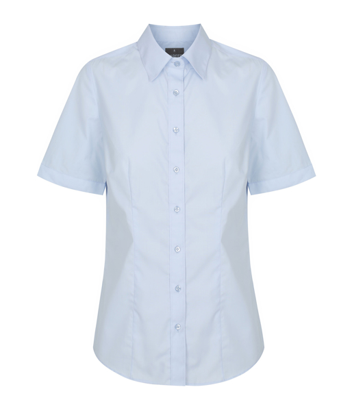 Picture of Ladies Premium Poplin Short Sleeve Shirt (Slim Fit)
