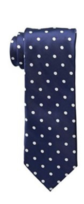 Picture of Midnight Blue Polka Dot Necktie (MOQ 10 Units)